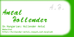 antal hollender business card